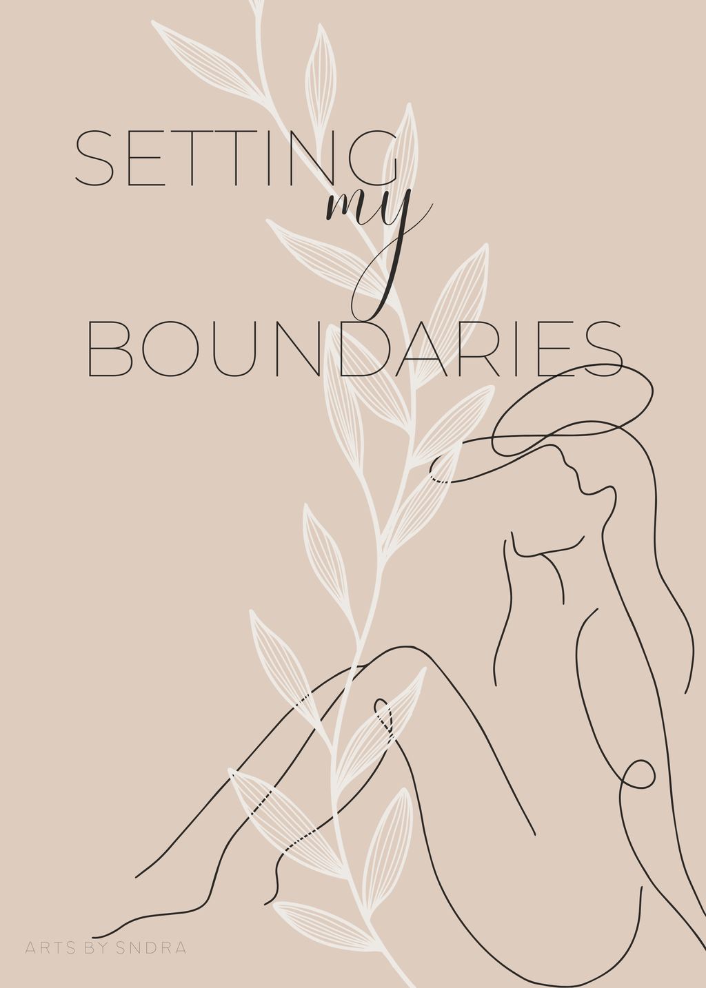 Setting my boundaries premium poster