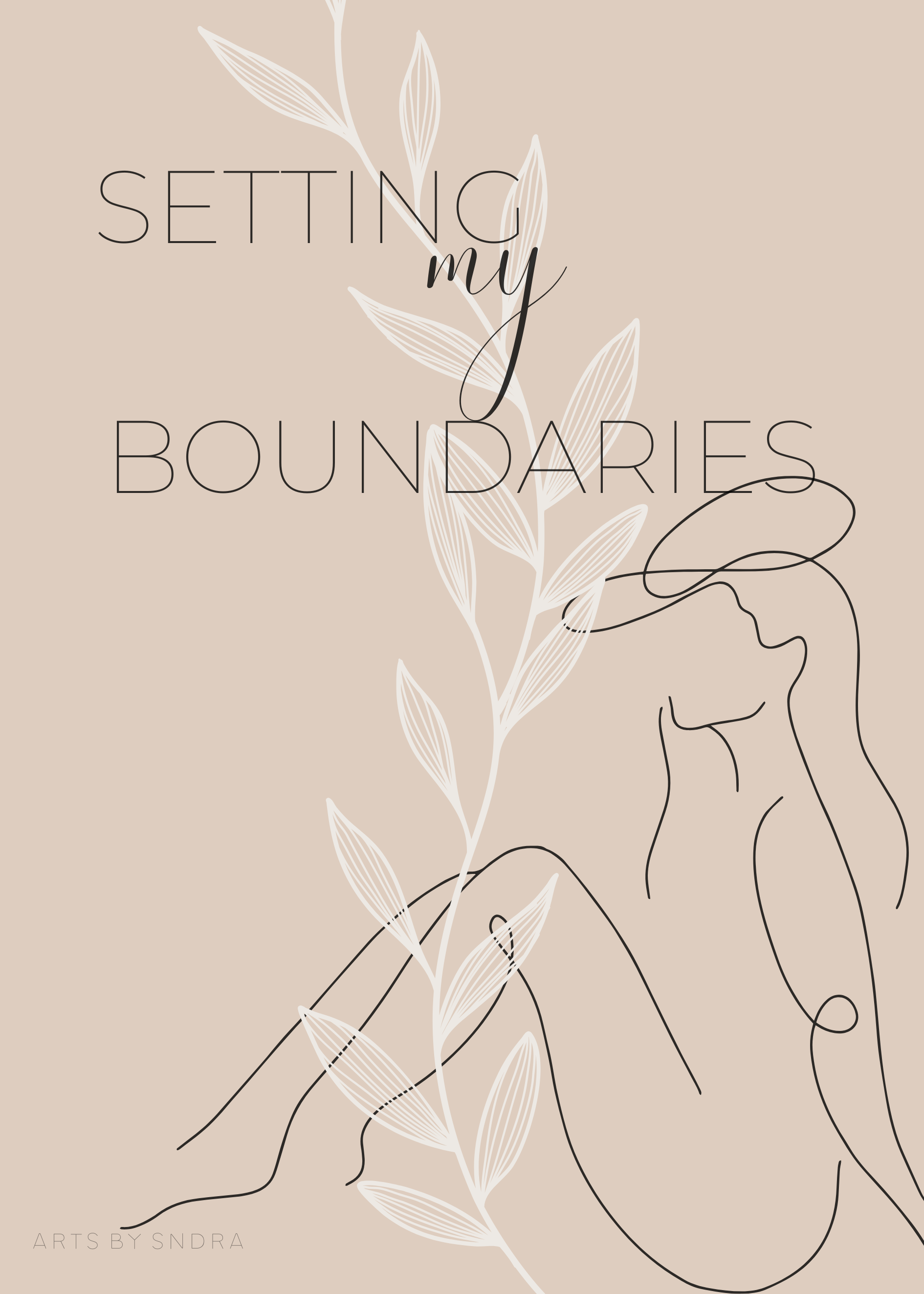 Setting my boundaries premium poster