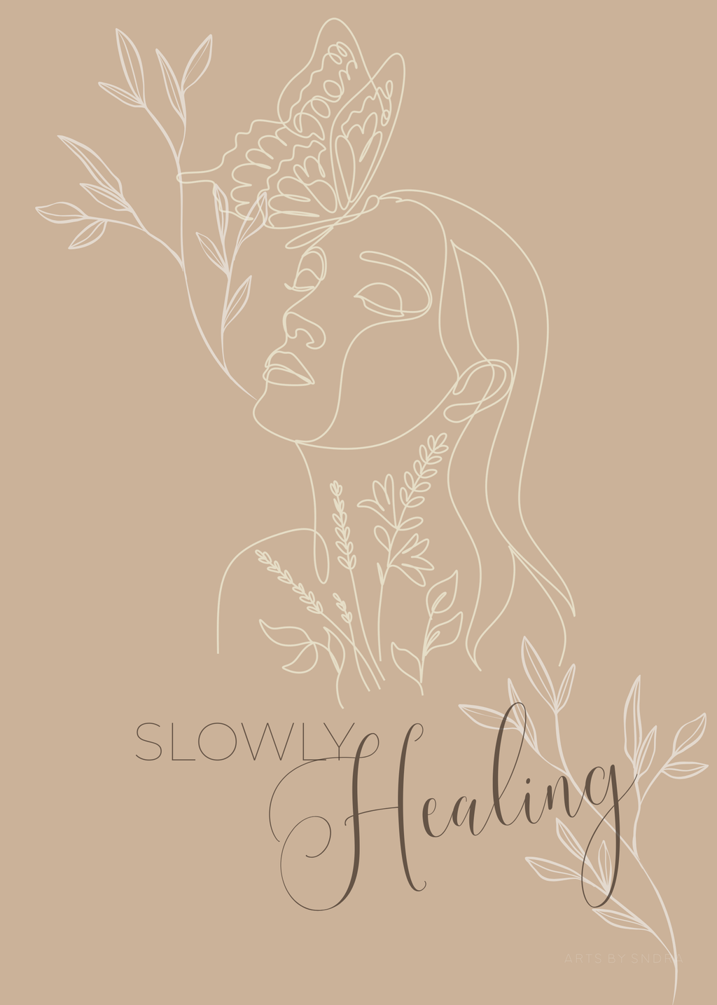 Slowly healing premium poster