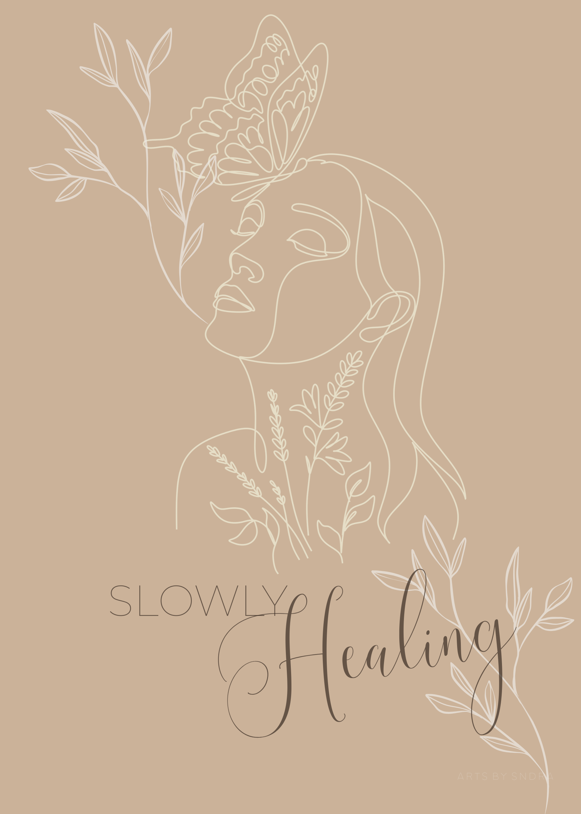 Slowly healing premium poster